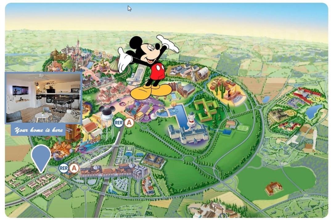 Myhomezen Montevrain Disneyland Val D'Europe - 3D Playstation 4 מראה חיצוני תמונה